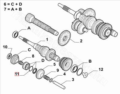 Szinkrongyűrű feszítő rugó - JUMPY, SCUDO, EXPERT, ULYSSE, PHEDRA - 155254027, 9651826280 -  - FIAT eredeti Eredeti új 155254027