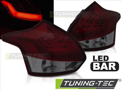 FORD FOCUS 3 11-10.14 HATCHBACK RED SMOKE LED BAR Tuning-Tec Hátsó Lámpa