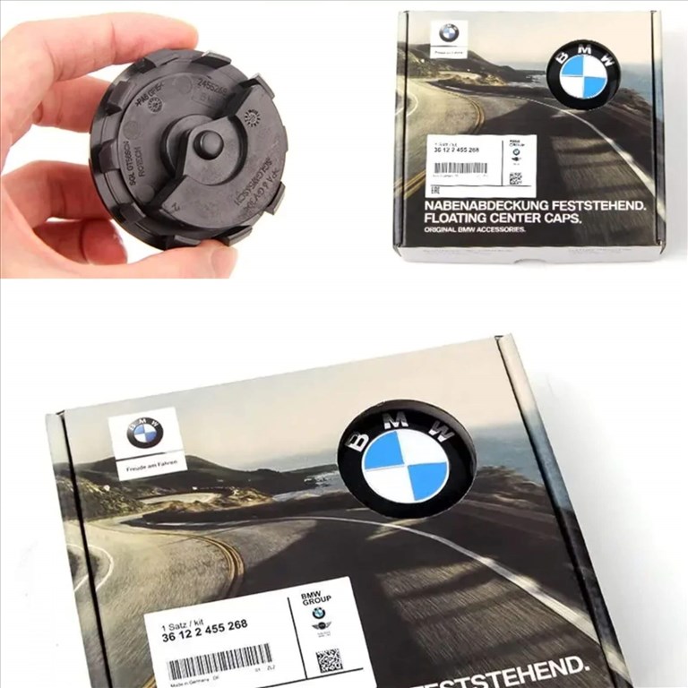 Lebegő forgásmentes BMW alufelni közép kupak szett 68mm 3. kép