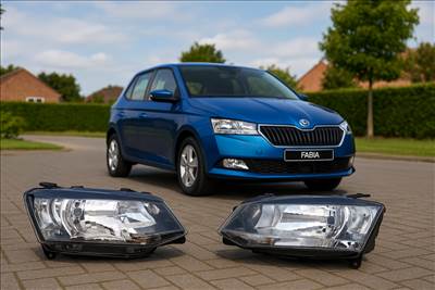 Skoda Fabia III (NJ) 2014, Rapid 5J facelift előtti jobb + bal halogén fényszóró  90127683 5jb941016b