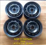 4x108 15" Ford gyári lemezfelni garnitúra - kitűnő állapot!