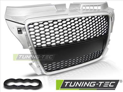 AUDI A3 (8P) RS-TYPE 04.08-07.12 SILVER Tuning-Tec Hűtőrács