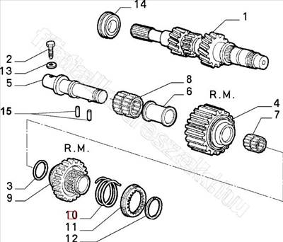 Szinkrontárcsa rugó - REGATA, GIULIA, PUNTO, GT, 146, TIPO - 55214906, 55212179 -  - FIAT eredeti Eredeti új 55214906