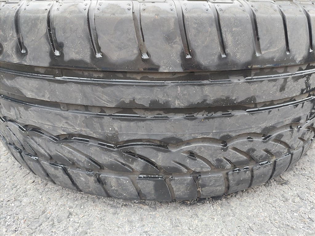  5x112 lyukosztású 16" használt (gyári felni) alufelni, rajta 225/55 használt Dunlop nyári gumi 3. kép