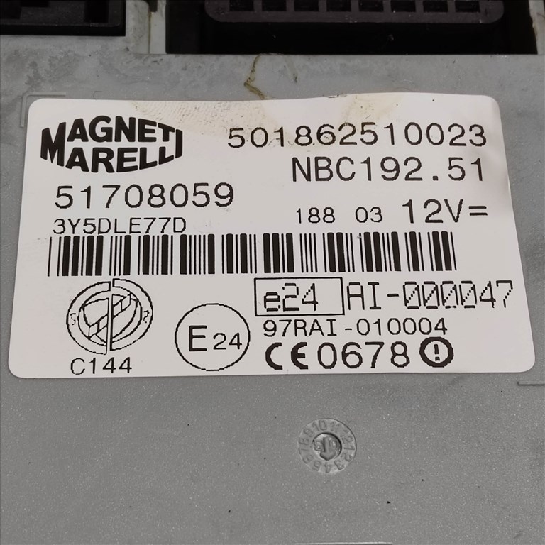 Fiat Stilo 2001-2003 1,2 16v benzin motorvezérlő szett 0261207086 , 46818388 , 51708059 3. kép