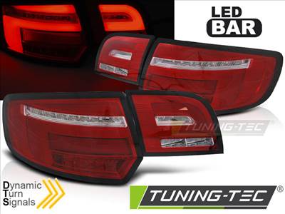 AUDI A3 8P 5D SPORTBACK 03-08 RED WHITE Tuning-Tec Hátsó Lámpa ()