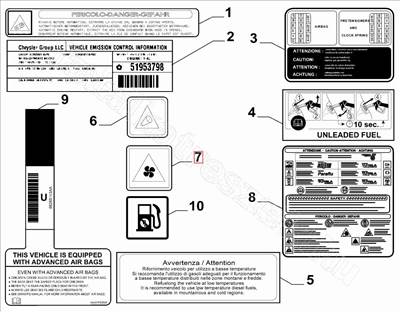 Ventilátor figyelmeztető matrica - REGATA, GIULIA, PUNTO, GT, 146, TIPO - 12855180 -  - FIAT eredeti Eredeti új 12855180