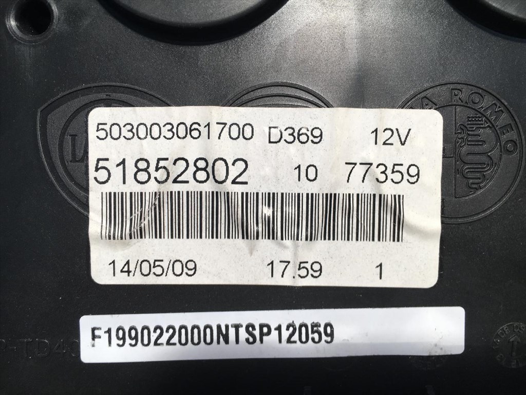 Műszercsoport - PUNTO - NAT.01236, 51852802 -  01236 2. kép