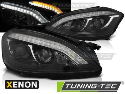 MERCEDES W221 05-09 DAYLIGHT HID BLACK Tuning-Tec Fényszóró
