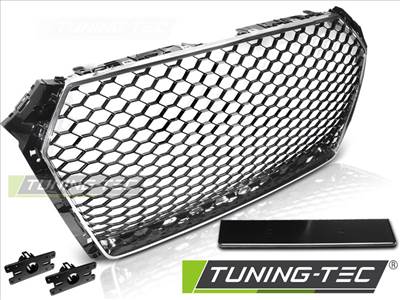AUDI A4 B9 15- BLACK CHROME RS-STYLE Tuning-Tec Hűtőrács