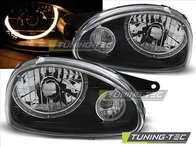 OPEL CORSA B 02.93-10.00 ANGEL EYES BLACK Tuning-Tec Fényszóró