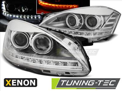 MERCEDES W221 05-09 DAYLIGHT HID CHROME Tuning-Tec Fényszóró