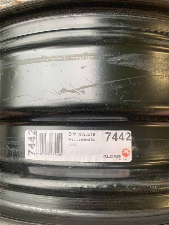  4x108 lyukosztású 6,5JJ 16" újszerű (gyári felni) lemezfelni 3. kép