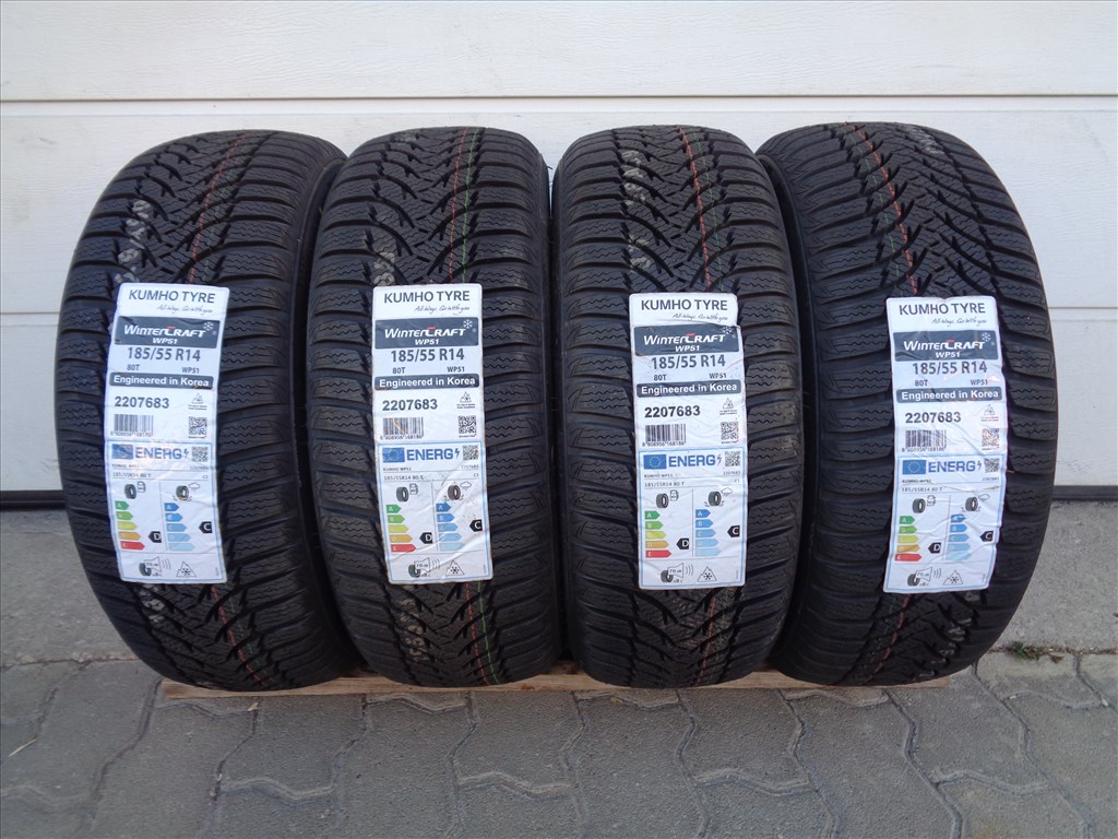 Új Kumho 185/55R14 téli gumi 2022-es eladó. 1. kép