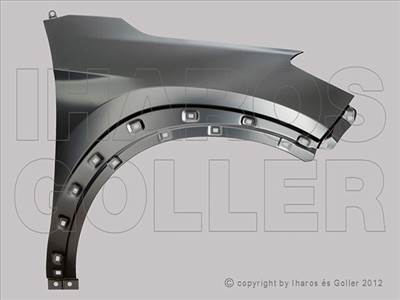 Hyundai Tucson 2018-2020 - Első sárvédő jobb, nem oldalvillogós