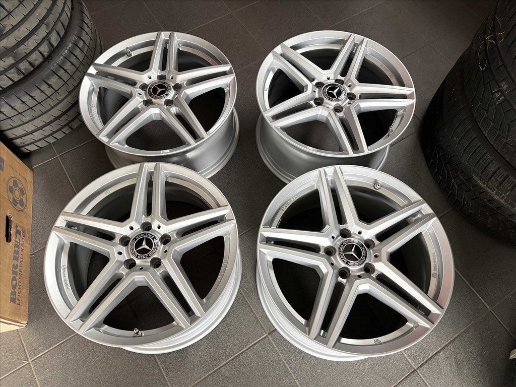 Mercedes AMG Style 18" 5x112 kétszéles alufelni 18 coll W205 W212 W213 6. kép