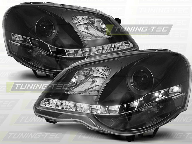 VW POLO 9N3 04.05-09 DAYLIGHT BLACK Tuning-Tec Fényszóró 1. kép