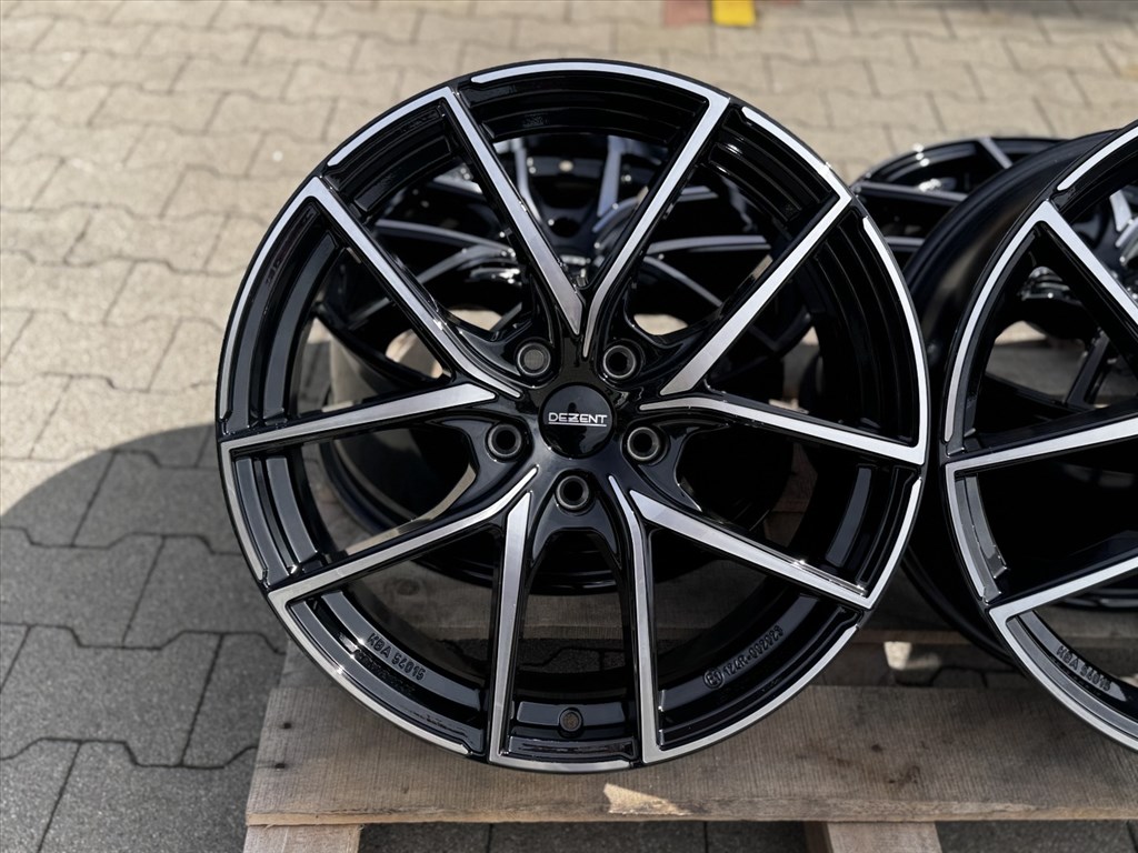 R19 5x112 (66,6) DEZENT TO DARK BLACK POLISHED 8J ET54 új alufelnik felnik 2. kép