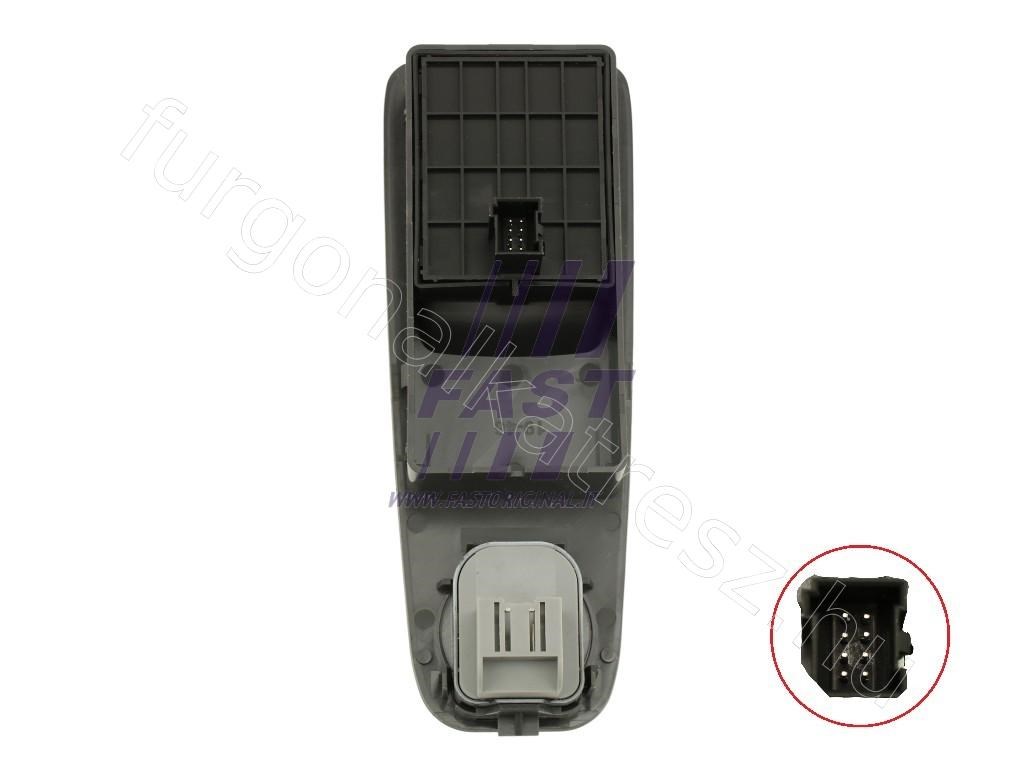 Ablakemelő kapcsoló bal - JUMPER, DUCATO, BOXER - FT82228, 735487423 -  - Fastoriginal Utángyártott új 735487423 4. kép