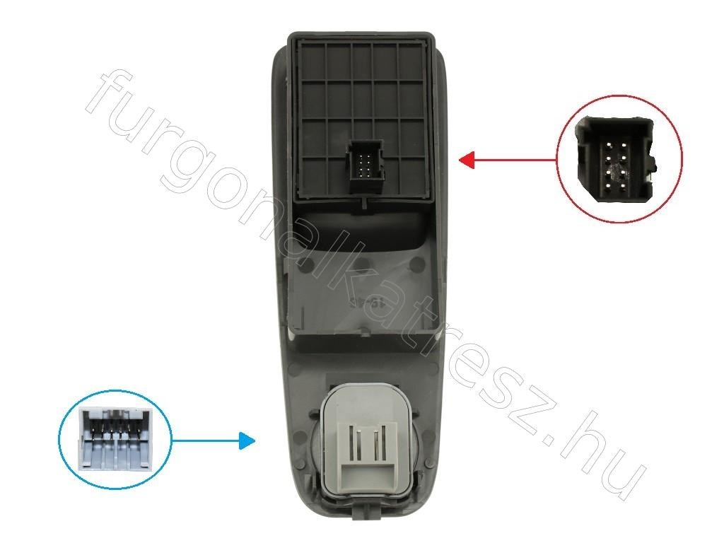 Ablakemelő kapcsoló bal - JUMPER, DUCATO, BOXER - FT82228, 735487423 -  - Fastoriginal Utángyártott új 735487423 7. kép