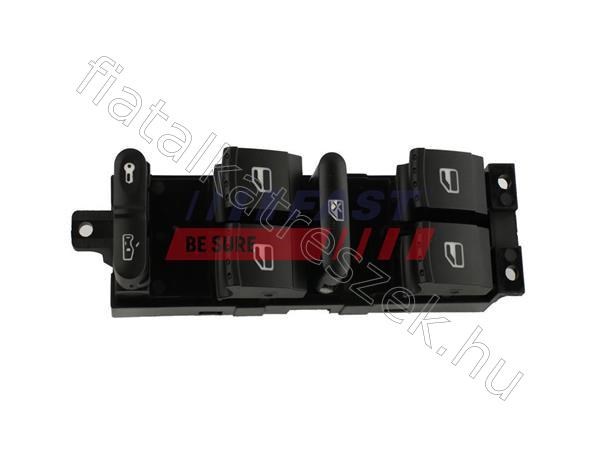 Ablakemelő kapcsoló VW GOLF - BORA, GOLF, PASSAT, LEON, TOLEDO - FT09011, 1J4959857D -  - Fastoriginal Utángyártott új 1J4959857D 1. kép