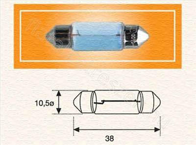 IZZÓ 12V 5W SOFITA - SINTRA, M-CLASS, WRANGLER, 110, A2, 111 - GD.C5W12V -  - MAGNETI MARELLI Utángyártott új C5W12V
