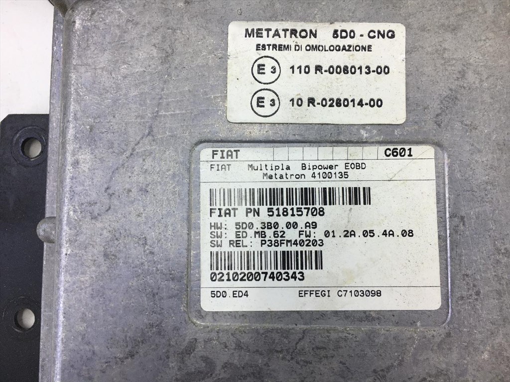 Motorvezérlő ECU szett - MULTIPLA - NAT.00664, 51798647 -  00664 3. kép