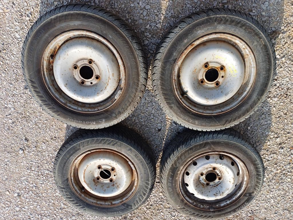 Citroen C3 (2002-2008)  14" 4x108 ET 28  Lemezfelni Garnitúra Gumival  1. kép