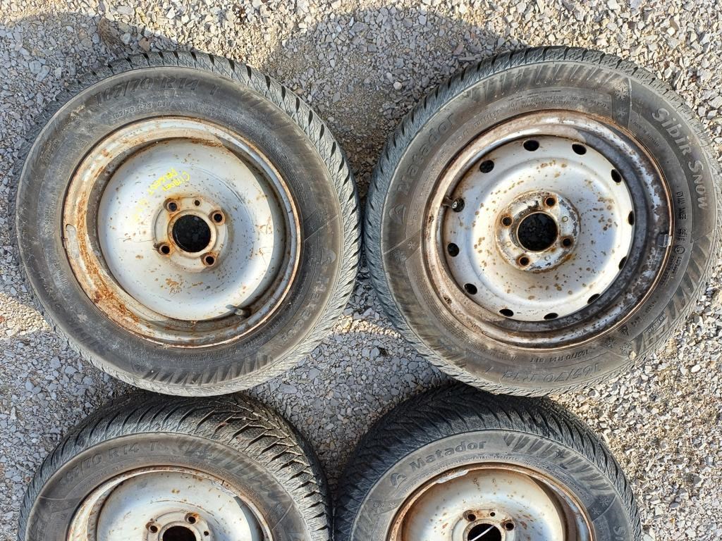 Citroen C3 (2002-2008)  14" 4x108 ET 28  Lemezfelni Garnitúra Gumival  2. kép