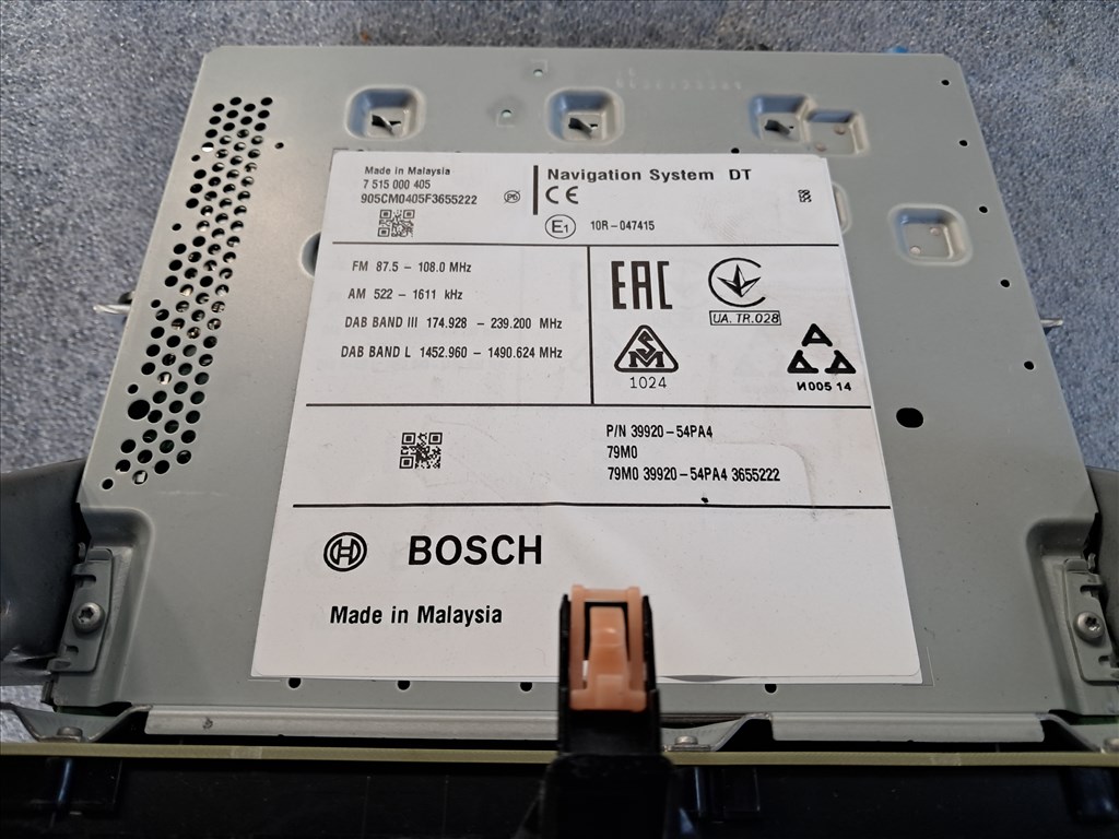 Suzuki Vitara (LY) navigációs fejegység  3992054pa4 5. kép