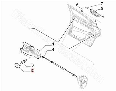 Csavartakaró kupak b. h. 159 - 159 - 156063156 -  - FIAT eredeti Eredeti új 156063156