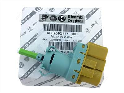 Féklámpa kapcsoló        - CROMA, JUMPER, DELTA, SPIDER, DISCOVERY, GRANDE - 52092117 -  - FIAT eredeti Eredeti új 52092117