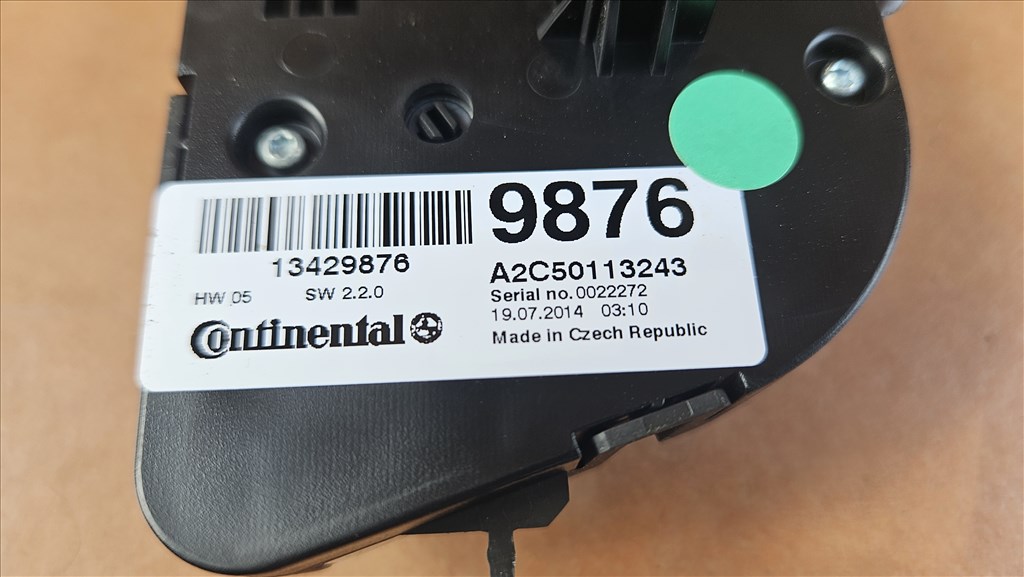 Opel Mokka Fűtéskapcsoló  13429876 3. kép