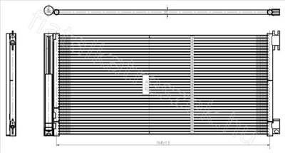 kondenzátor, klíma - TRAFIC, TALENTO, VIVARO, NV300 - 350429, NRF350429 -  - NRF Egyéb NRF350429