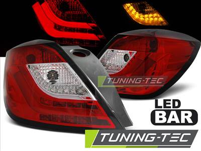 OPEL ASTRA H 03.04-09 3D GTC RED WHITE LED Tuning-Tec Hátsó Lámpa