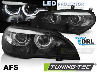 BMW X5 E70 07-10 XENON DRL LED BLACK HID  Tuning-Tec Fényszóró