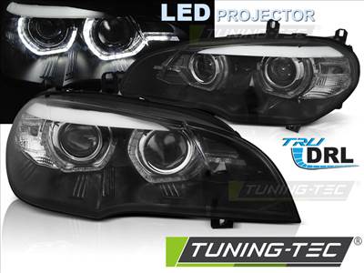 BMW X5 E70 07-10 DRL LED BLACK HID  Tuning-Tec Fényszóró