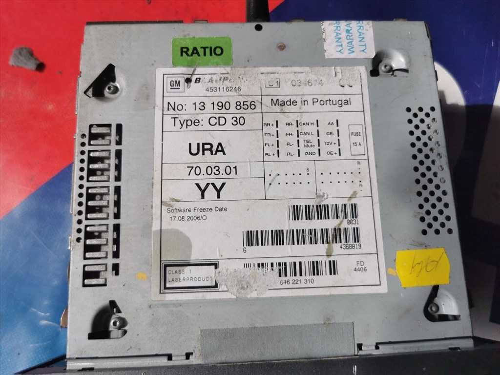 Opel Astra H OPEL ASTRA H Rádió / CD  13190856 4. kép