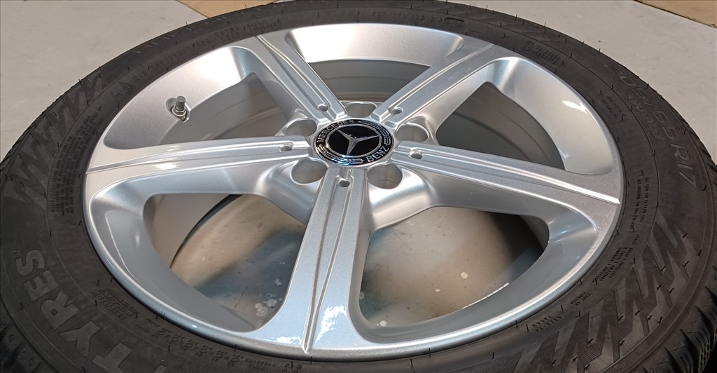 Mercedes W177 A B CLA 5x112 6,5x17 205/55 R17 téli gumikkal 4db 3. kép