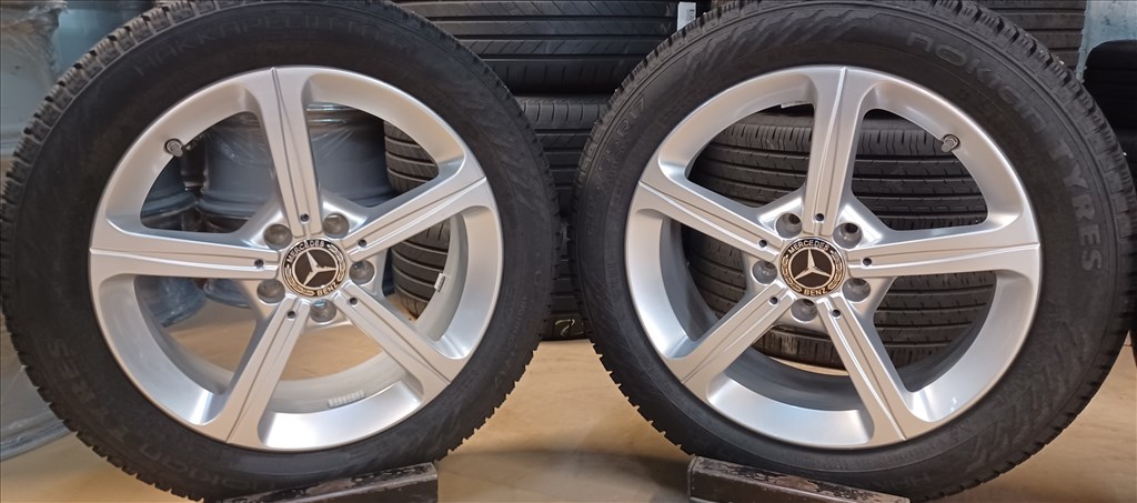Mercedes W177 A B CLA 5x112 6,5x17 205/55 R17 téli gumikkal 4db 4. kép