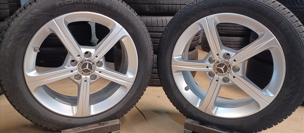 Mercedes W177 A B CLA 5x112 6,5x17 205/55 R17 téli gumikkal 4db 5. kép