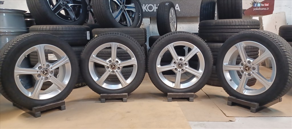 Mercedes W177 A B CLA 5x112 6,5x17 205/55 R17 téli gumikkal 4db 6. kép