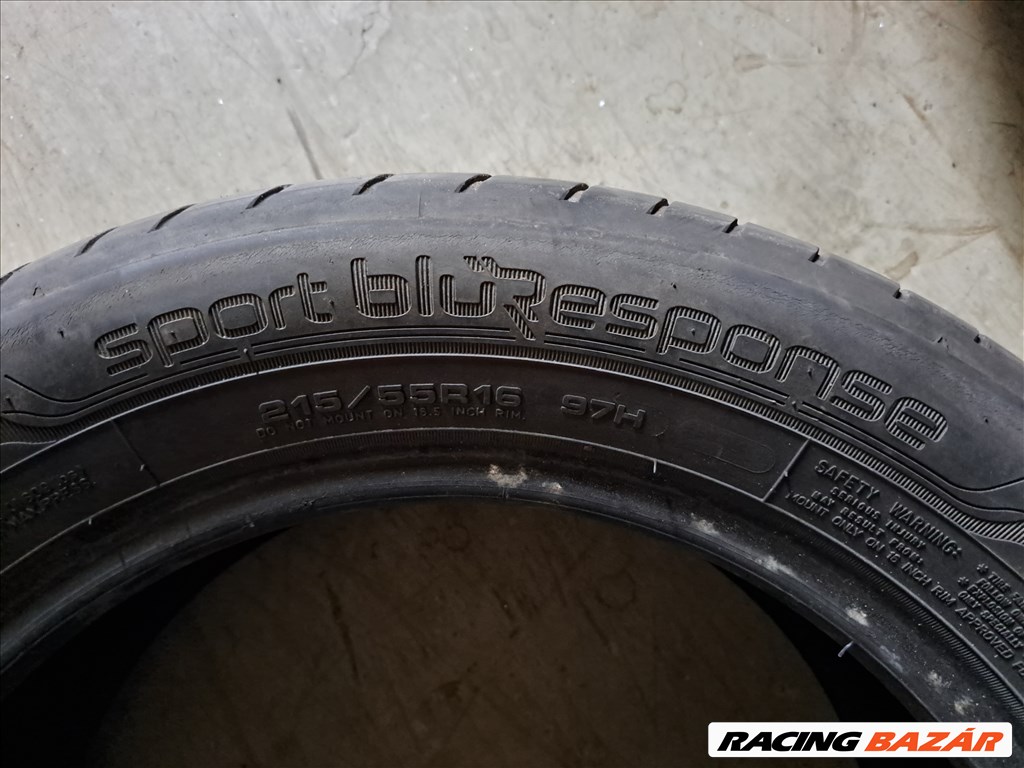 1db 215/55 R16 Dunlop Sport Bluresponse nyári gumi eladó!! Állapota: 5-6mm minta 3. kép