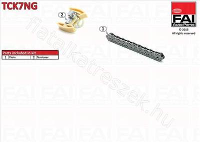 VEZÉRMŰLÁNC KÉSZLET - FUSION, DS4, DS3, FIESTA, FOCUS, S80 - TCK7NG, TCK7NG -  - FAI AutoParts Egyéb TCK7NG