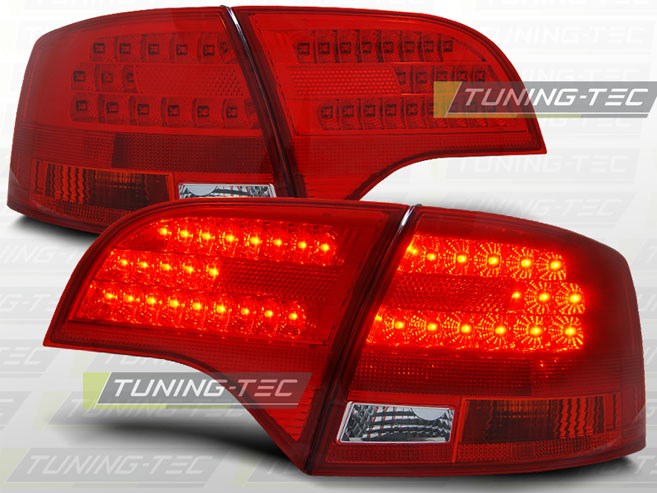 AUDI A4 B7 11.04-03.08 AVANT RED WHITE LED  Tuning-Tec Hátsó Lámpa 1. kép