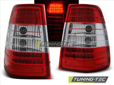 MERCEDES W124 E-KLASA KOMBI 09.85-95 RED WHITE LED Tuning-Tec Hátsó Lámpa