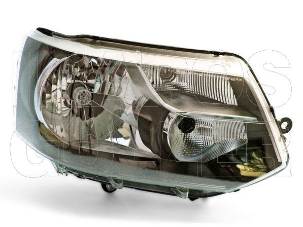VW T5 2009-2014 Caravelle/Multivan - Fényszóró H4 jobb, fekete h. (motorral) TYC 1. kép