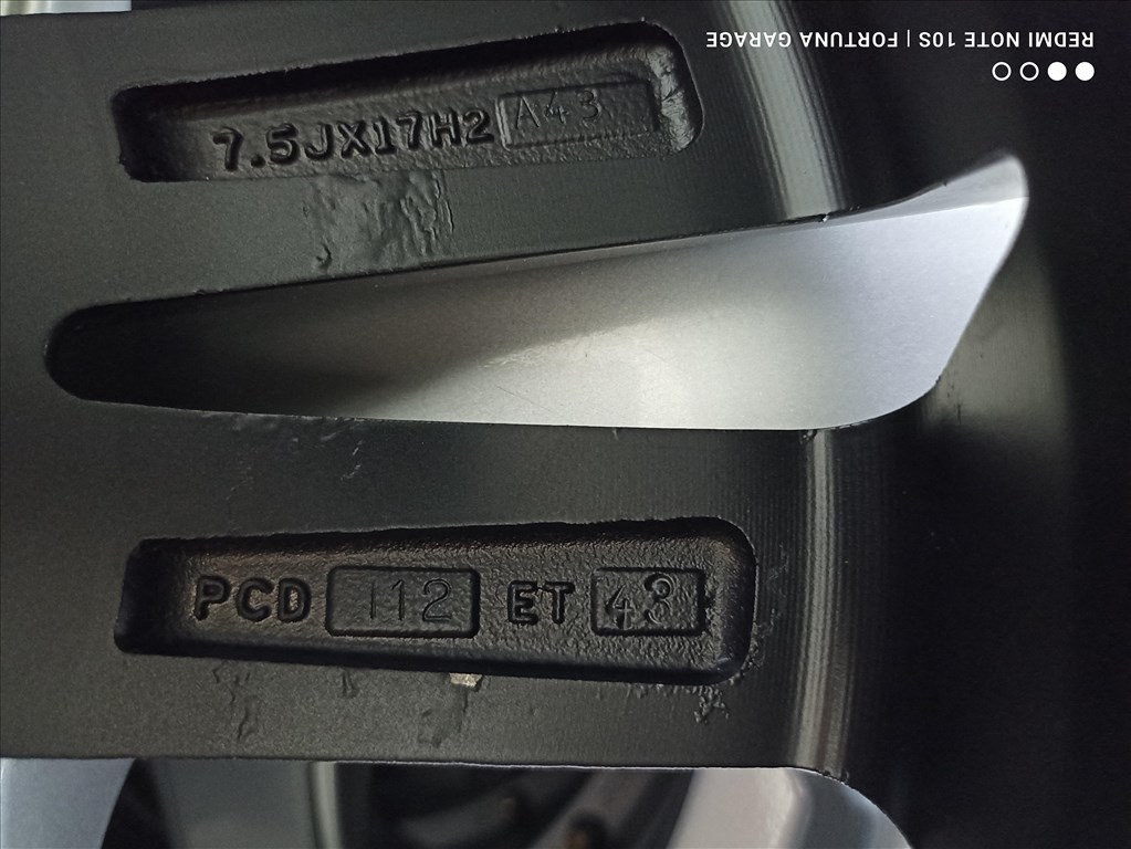 5x112 17" Platin  használt alufelni garnitúra 7. kép