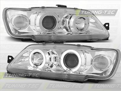 PEUGEOT 306 02.93-04.97 ANGEL EYES CHROME Tuning-Tec Fényszóró