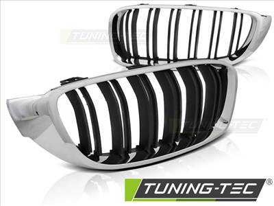 BMW F32,F33,F36 13- M4 LOOK CHROME BLACK Tuning-Tec Hűtőrács